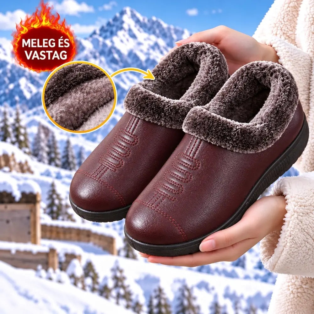 【35-41】🤎Vízálló téli cipő anyukáknak, csúszásgátló puha talppal vastag puha szőr béléssel🥰