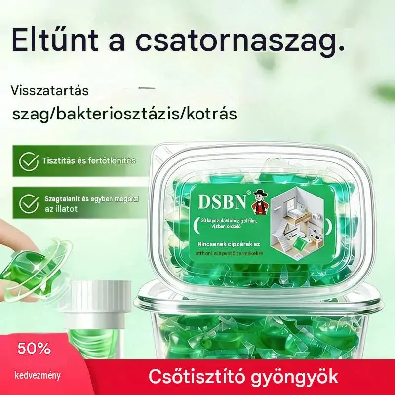 【Vásárolj 1-et, és kapsz még 1-et ajándékba!】2 doboz (összesen 100 tabletta)🏠💧Drain dezodor kapszulák - a bioenzim összetétel közvetlenül a forrásuknál semlegesíti a szagokat.