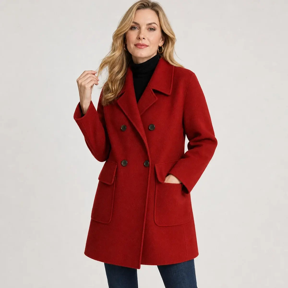 🌈🩰 Különleges kedvezmények - 50%: új, kiváló minőségű, megfordítható kasmírkabát őszre és télre - több évszakra is ideális ✅
