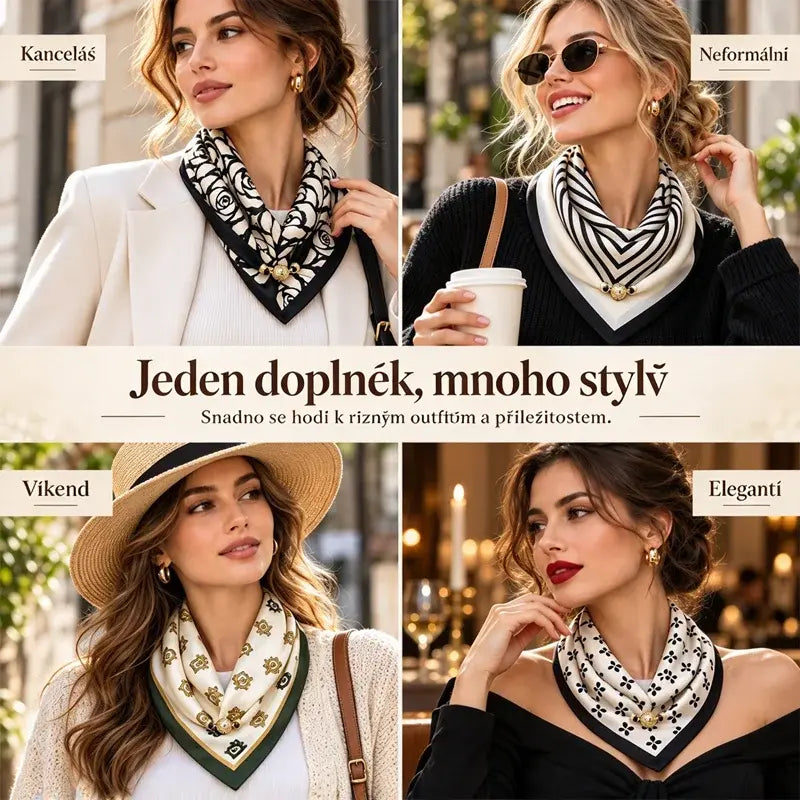 【4 darabos szett】✨💃Mágneses sál – stílus 2 másodperc alatt
