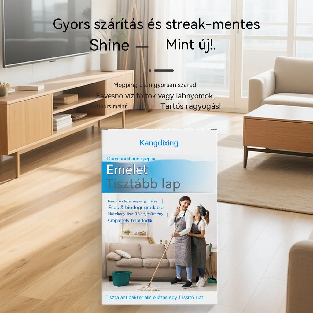 【Akció!】【240 tabletta】Tisztítótabletta， Keményfa padló, laminált padló, csempe és lakóautó falainak tisztítására alkalmas